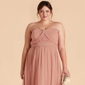 Grace Convertible Birdy Grey Bridesmaid Dress Large Dusty Rose